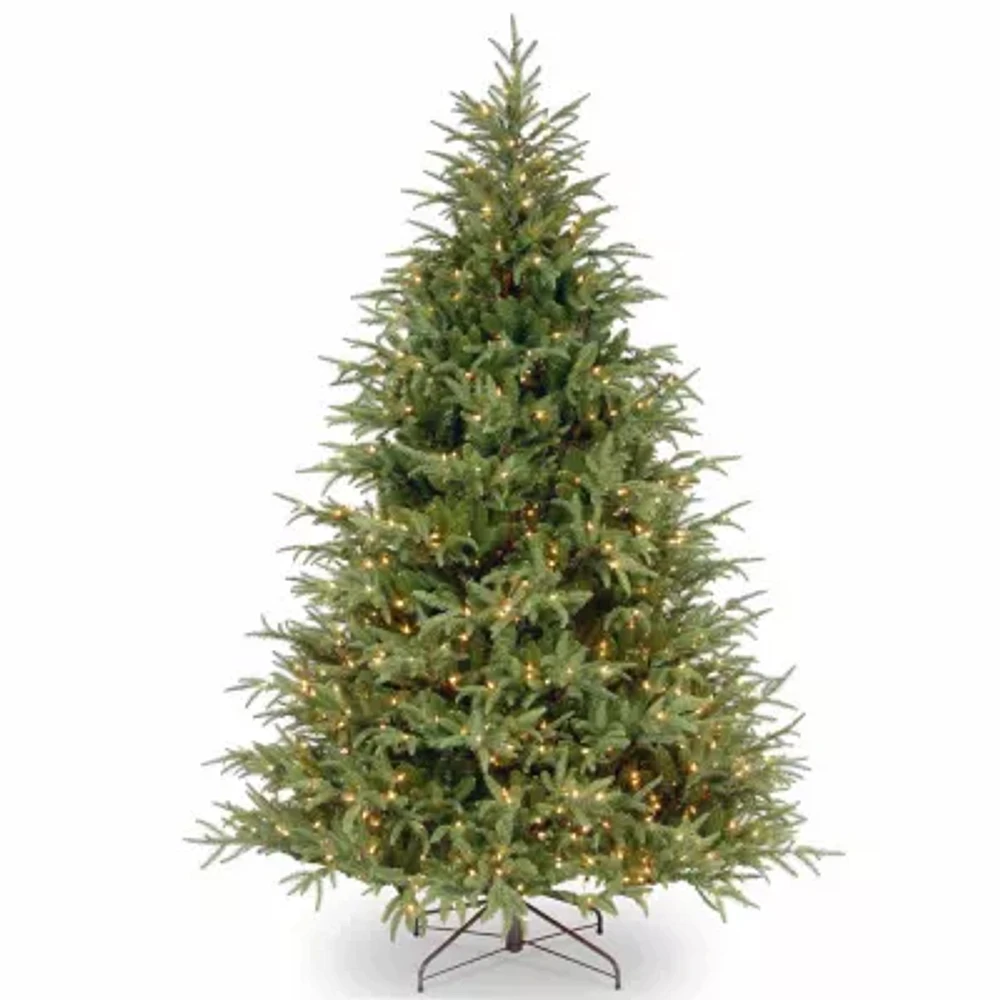 National Tree Co. Frasier Grande Hinged 7 1/2 Foot Pre-Lit Fir Christmas Tree
