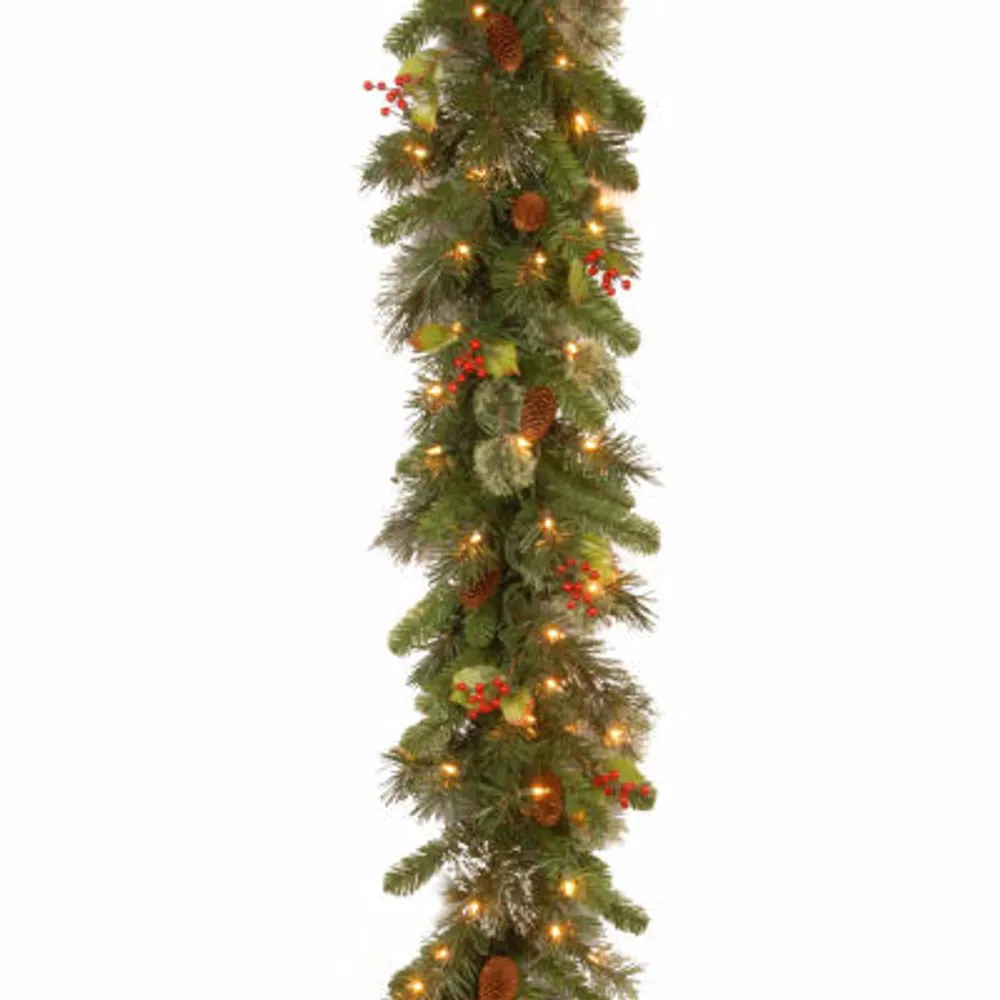 National Tree Co. Wintry Pine Christmas Indoor Outdoor Garland