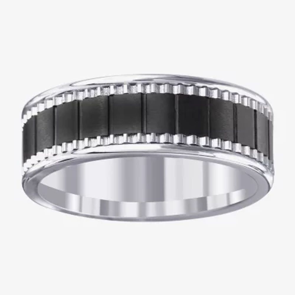 Mens 7MM Ceramic Wedding Band