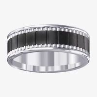 Mens 7MM Ceramic Wedding Band
