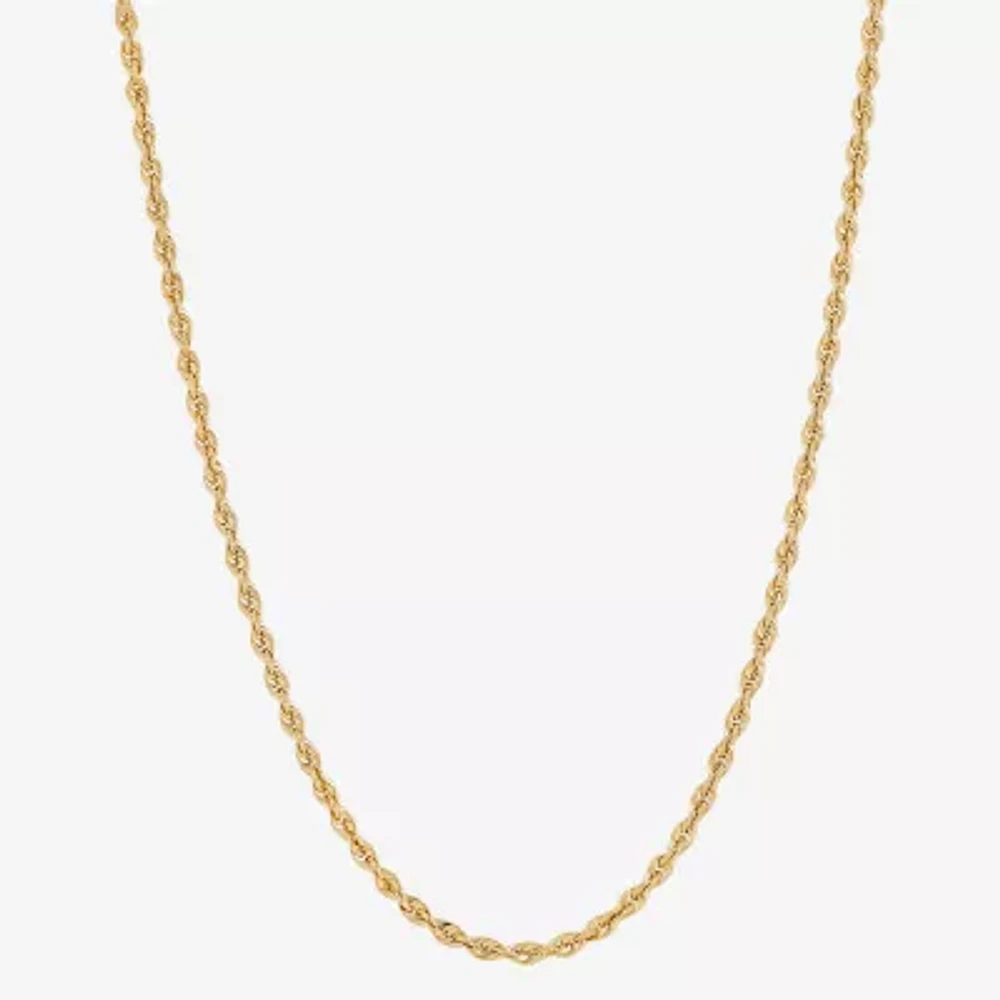 Girls 14K Gold 13 Inch Rope Chain Necklace