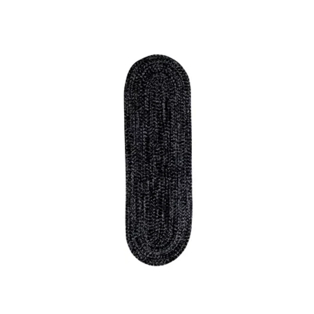 Better Trends Chenille Braid Oval Runner Rug