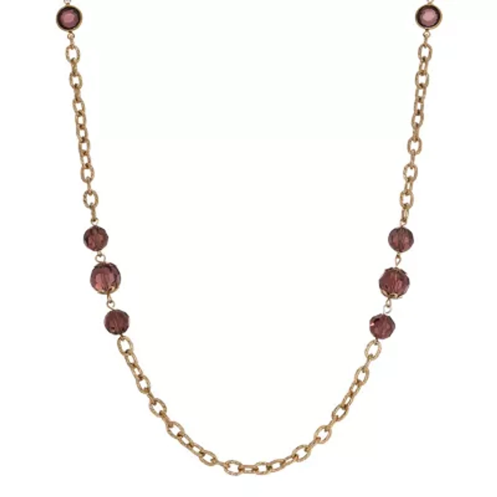1928 Gold-Tone Womens 40 Inch Strand Necklace