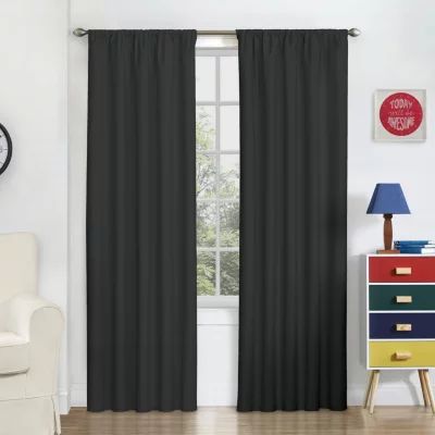 Eclipse Macklin Rod Pocket Energy Saving Blackout Single Curtain Panel