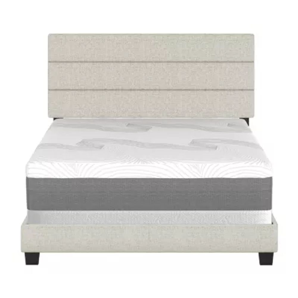 Raleigh Upholstered Wooden Platform Bed