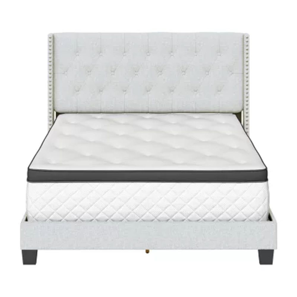 Mila Upholstered Wooden Bed