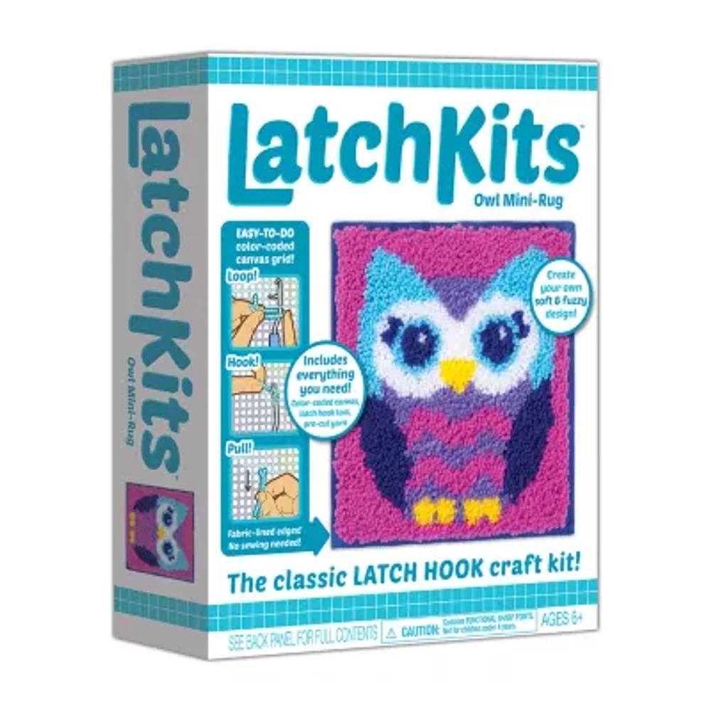 Latchkits Owl Mini-Rug Craft Kit