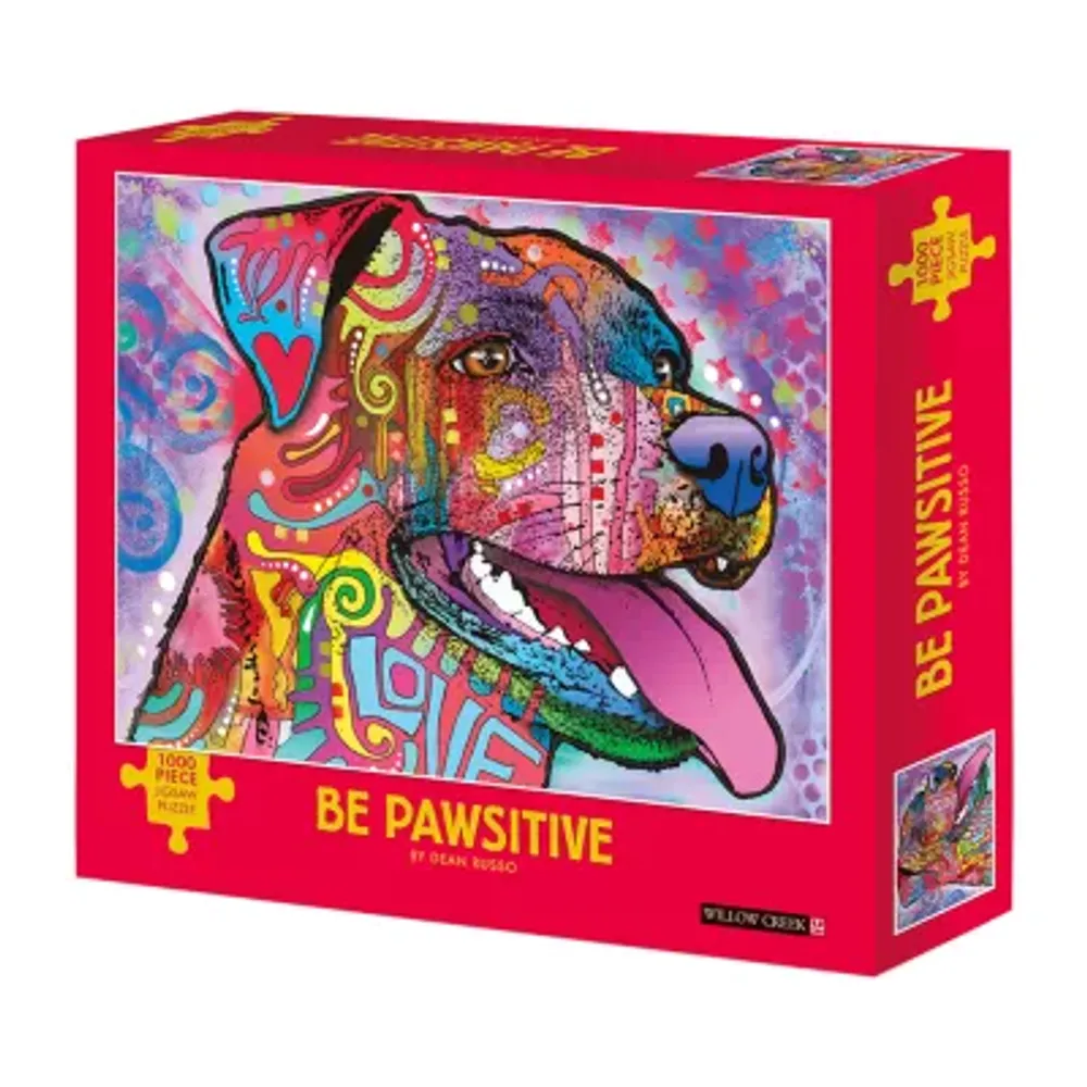 Willow Creek Press Dean Russo - Be Pawsitive: 1000 Pcs 1000 Puzzle