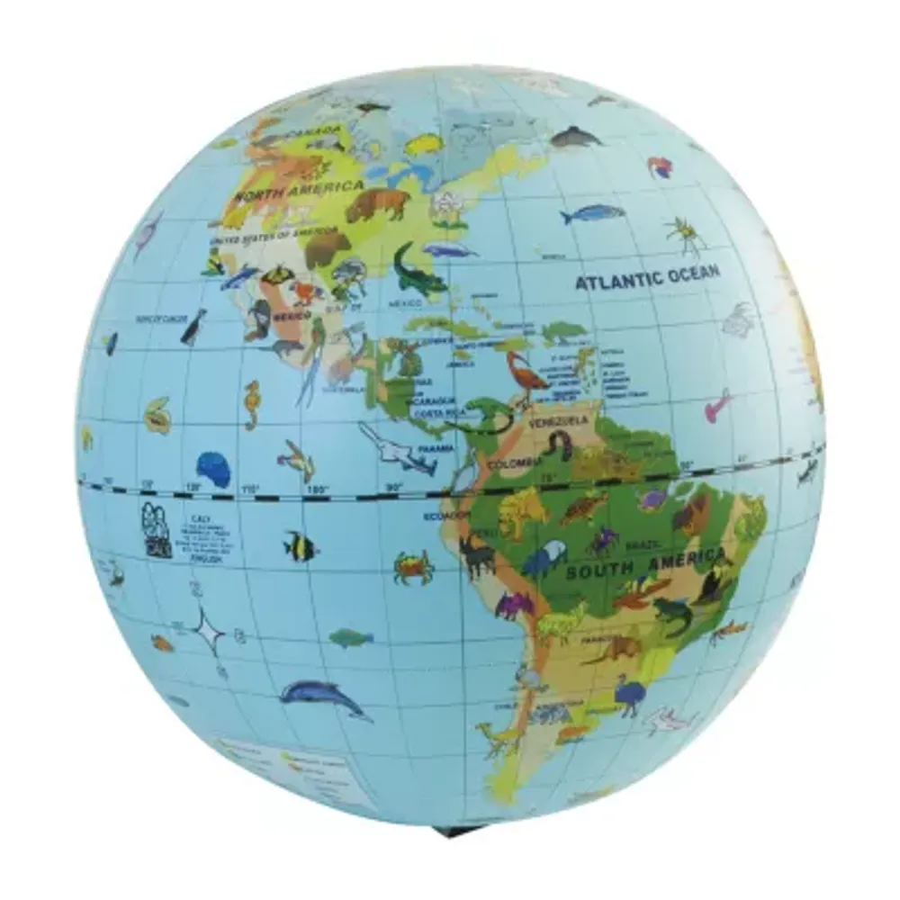 Tedco Toys Animal Quest Giant Inflatable Globe And Game