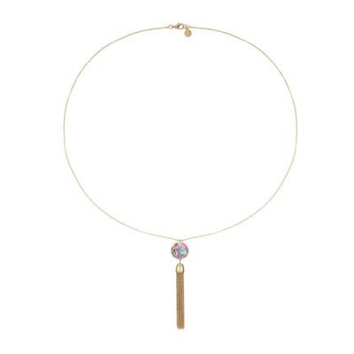 Monet Jewelry Womens Pink 32 Inch Pendant Necklace
