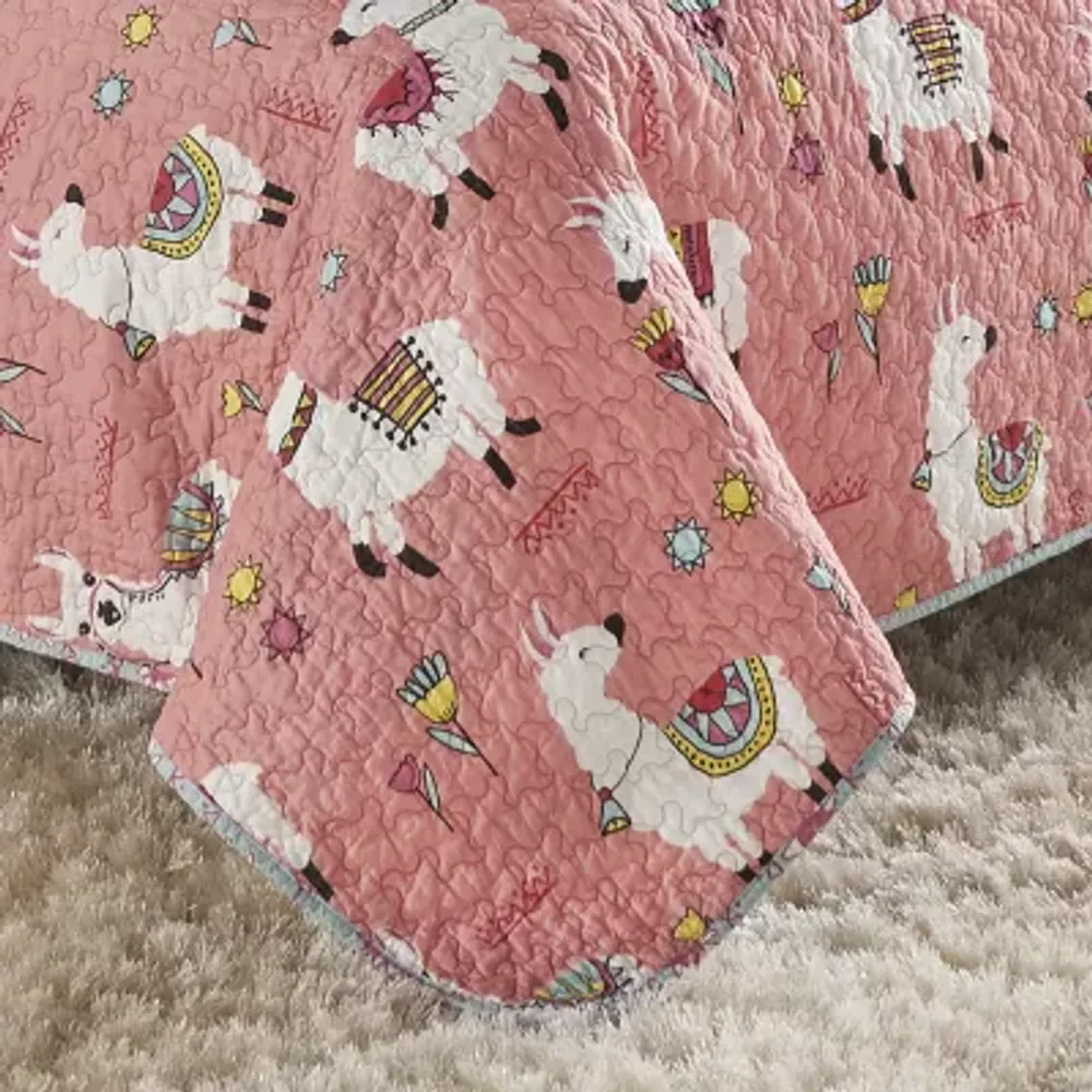 Vue Llama Drama Reversible Quilt Set