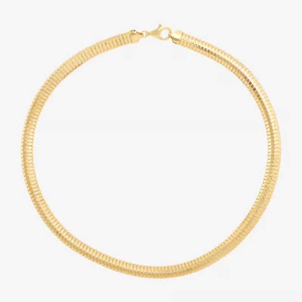 Made in Italy Womens 14K Gold Over Silver 18 Inch Pendant Necklace