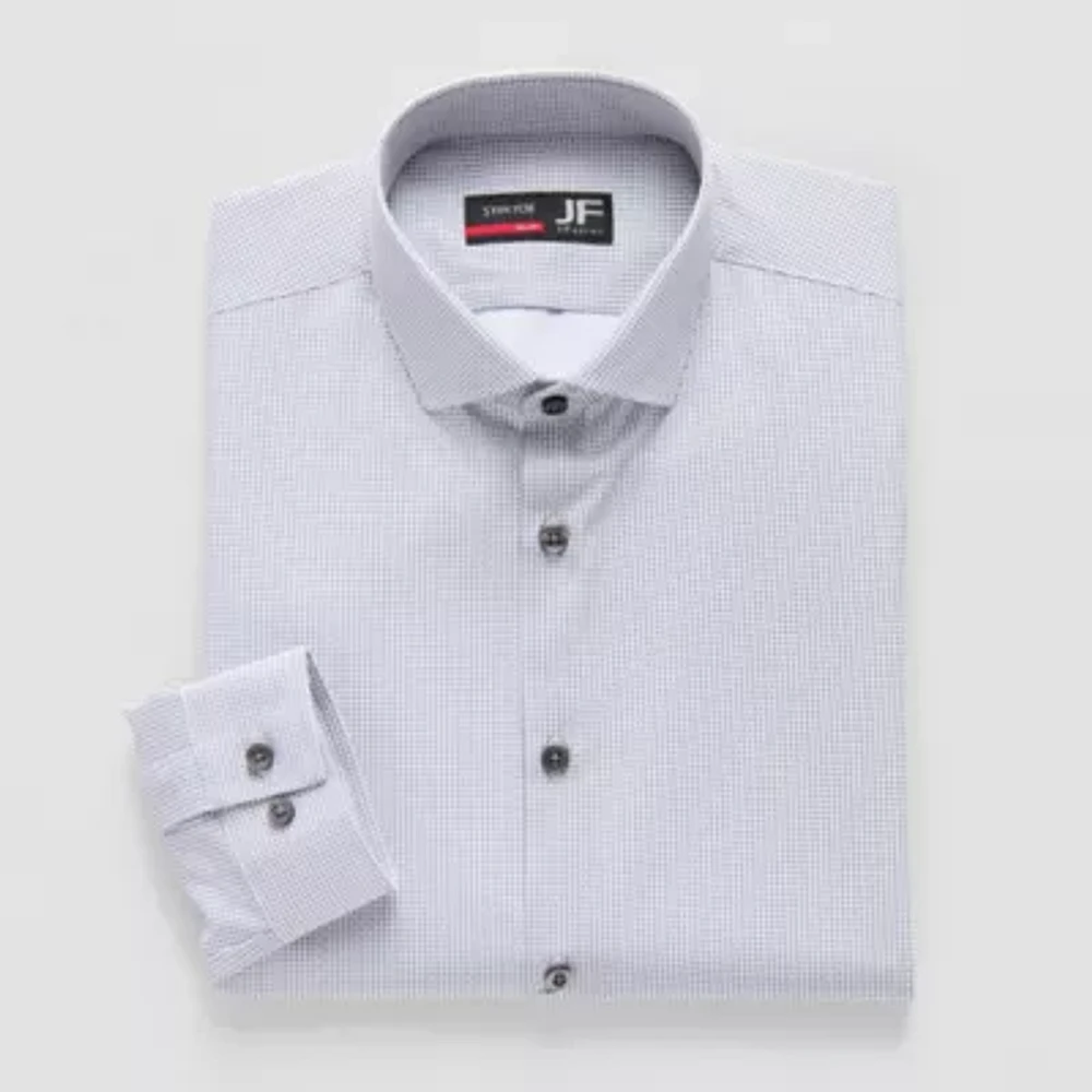 J. Ferrar 360 Stretch Performance Mens Slim Fit Wrinkle Free Long Sleeve Dress Shirt