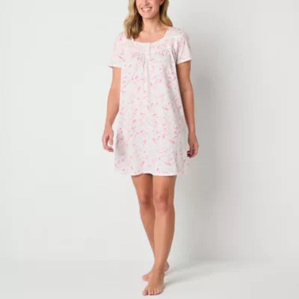 Adonna Womens Short Sleeve Nightgown