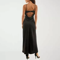 B. Smart Drape Back Womens Sleeveless Slip Dress Juniors