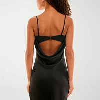 B. Smart Drape Back Womens Sleeveless Slip Dress Juniors