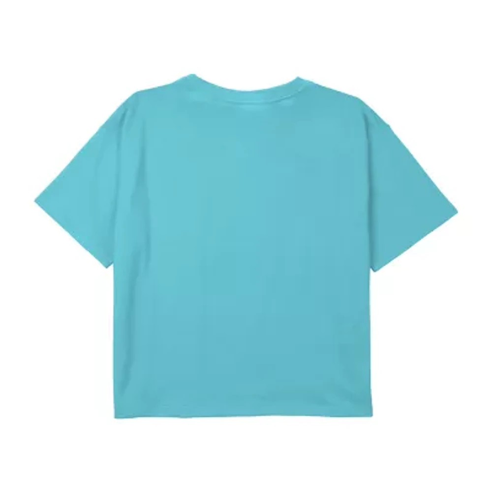 Disney Collection Little & Big Kid Girls Crew Neck Short Sleeve Spiderman Graphic T-Shirt