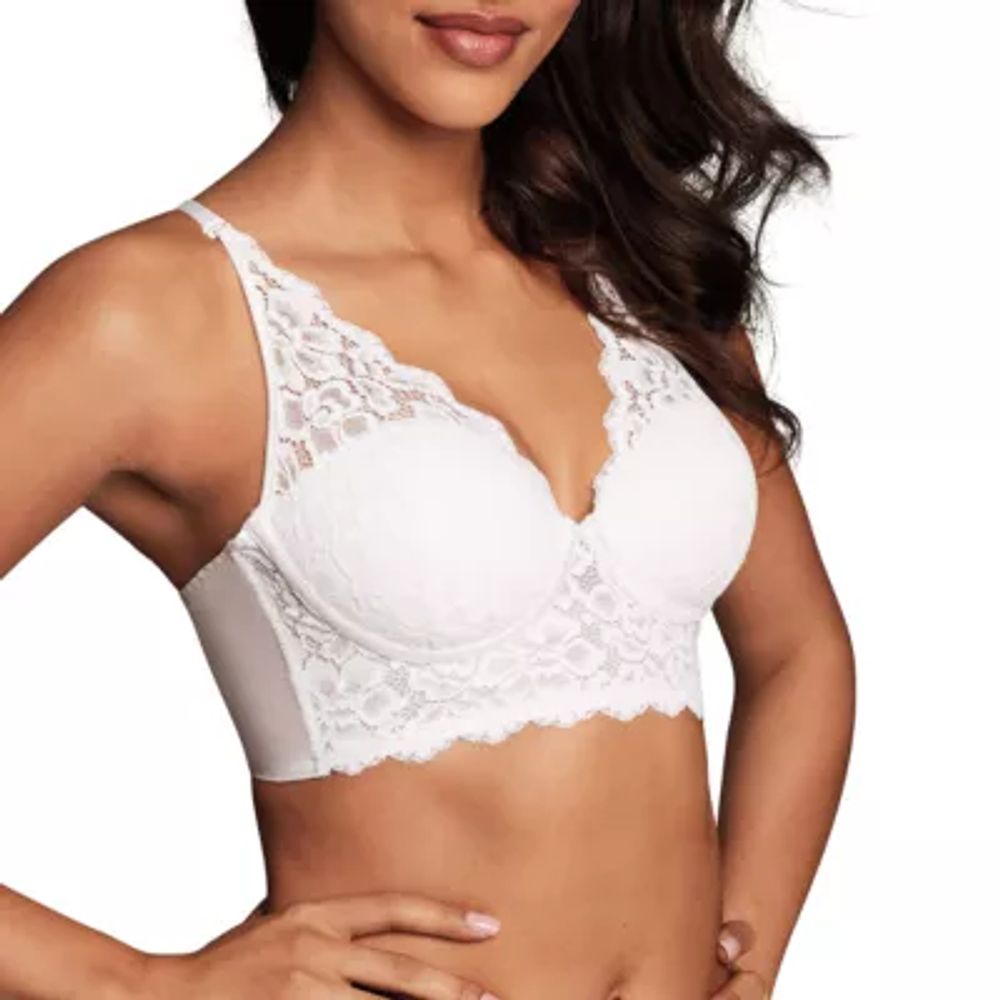 Maidenform Pure Comfort® Womens Lace Light Support Longline Wireless Bralette Dm1188