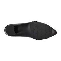 Easy Street Millie Womens Pointed Closed Toe Block Heel Pumps