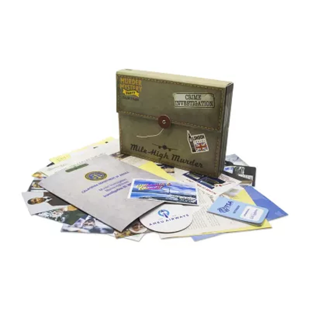 University Games Murder Mystery Party Case Files: Mile-High Murder Board Game