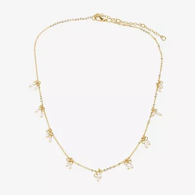 Bijoux Bar Delicates Womens 16 Inch Collar Necklace