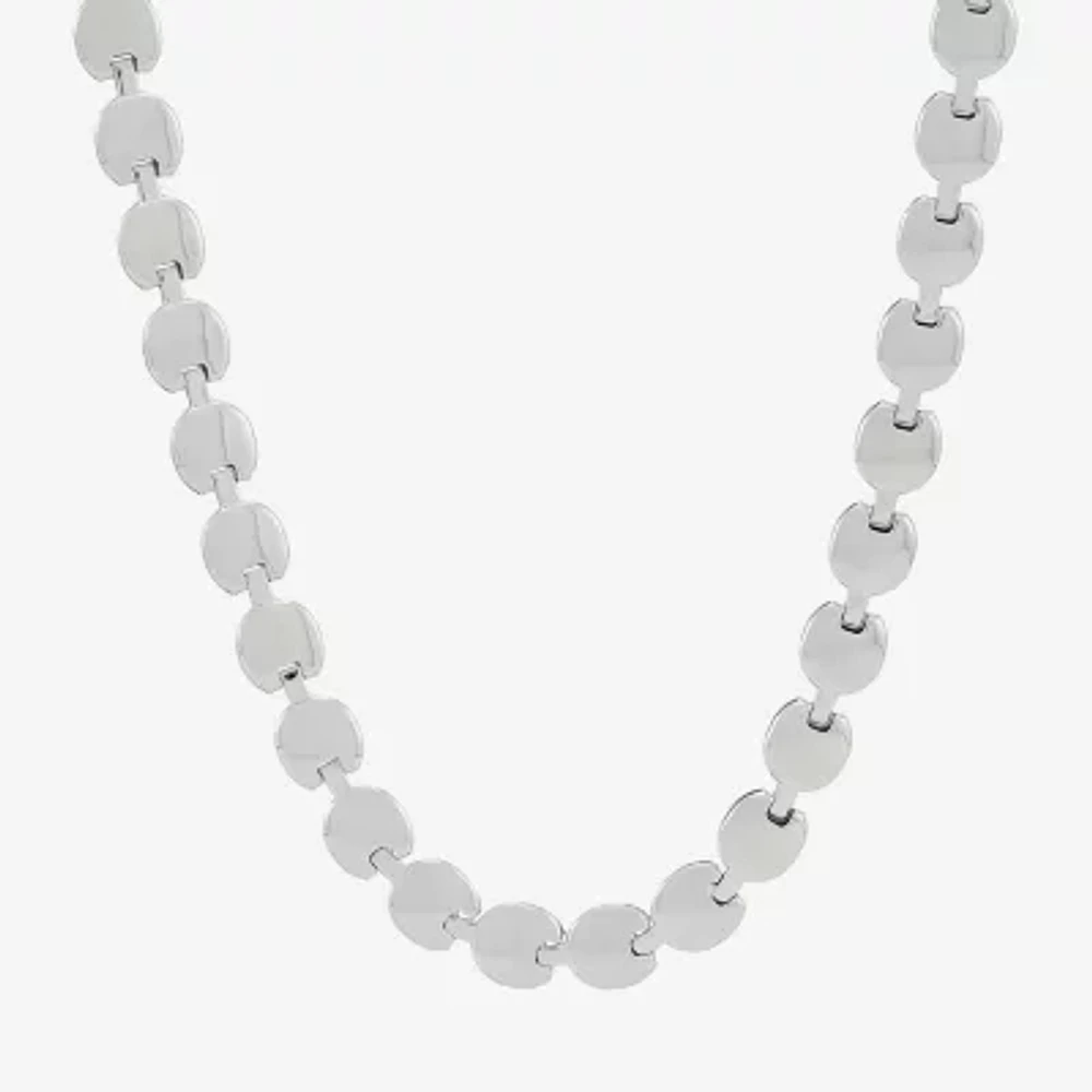 Made in Italy Womens Sterling Silver 18 Inch Link Necklace