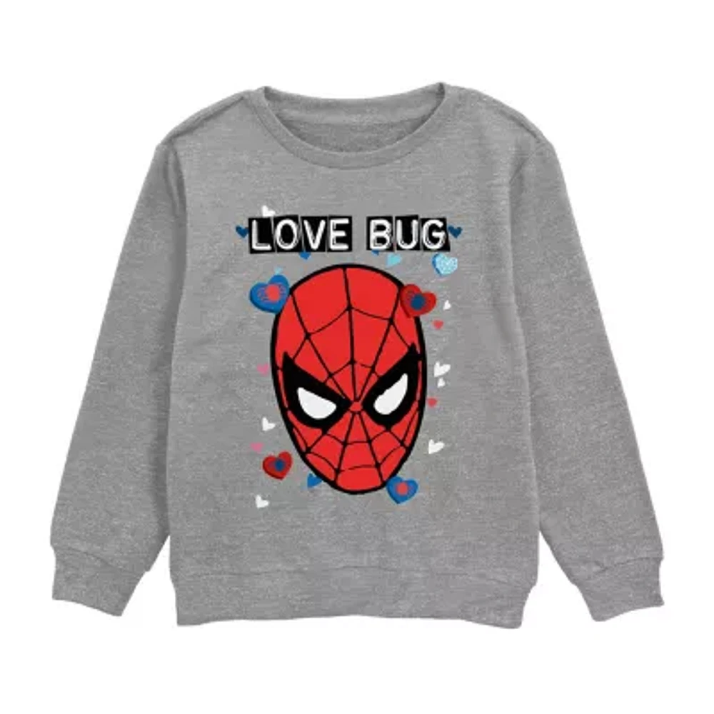 Disney Collection Little & Big Kid Boys Crew Neck Short Sleeve Spiderman Graphic T-Shirt
