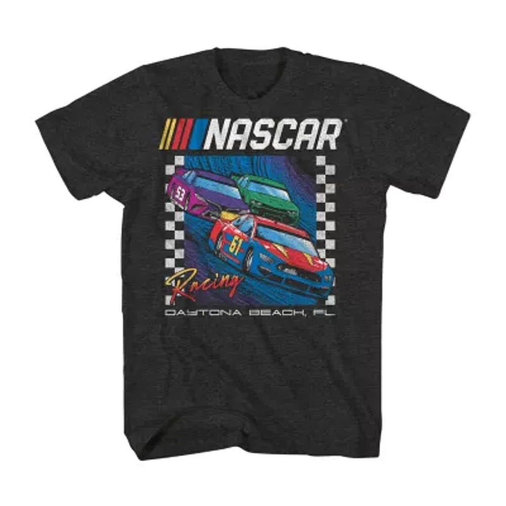 Nascar Mens Crew Neck Short Sleeve Regular Fit Big and Tall Graphic T-Shirt