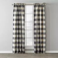 Saturday Knight Grandin Stripe Rod Pocket Light-Filtering Single Curtain Panel