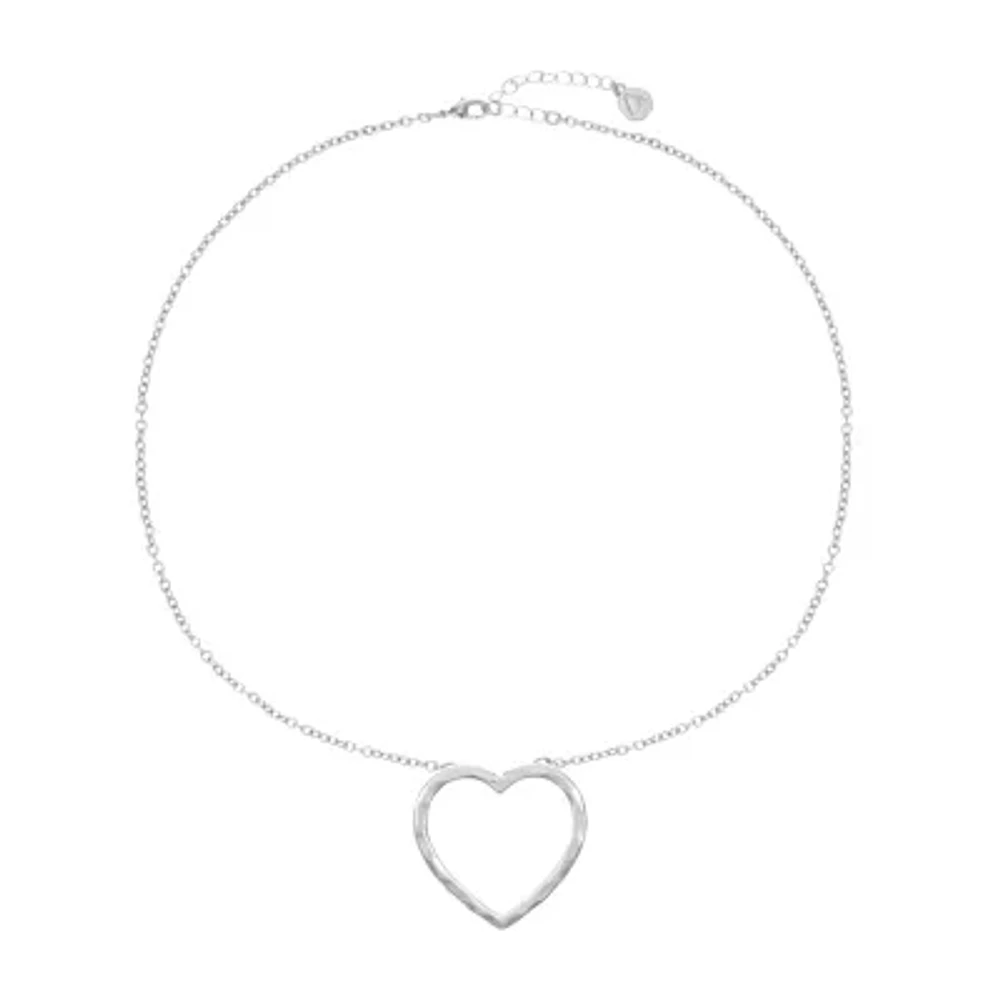 Liz Claiborne Womens Heart 20 Inch Pendant Necklace