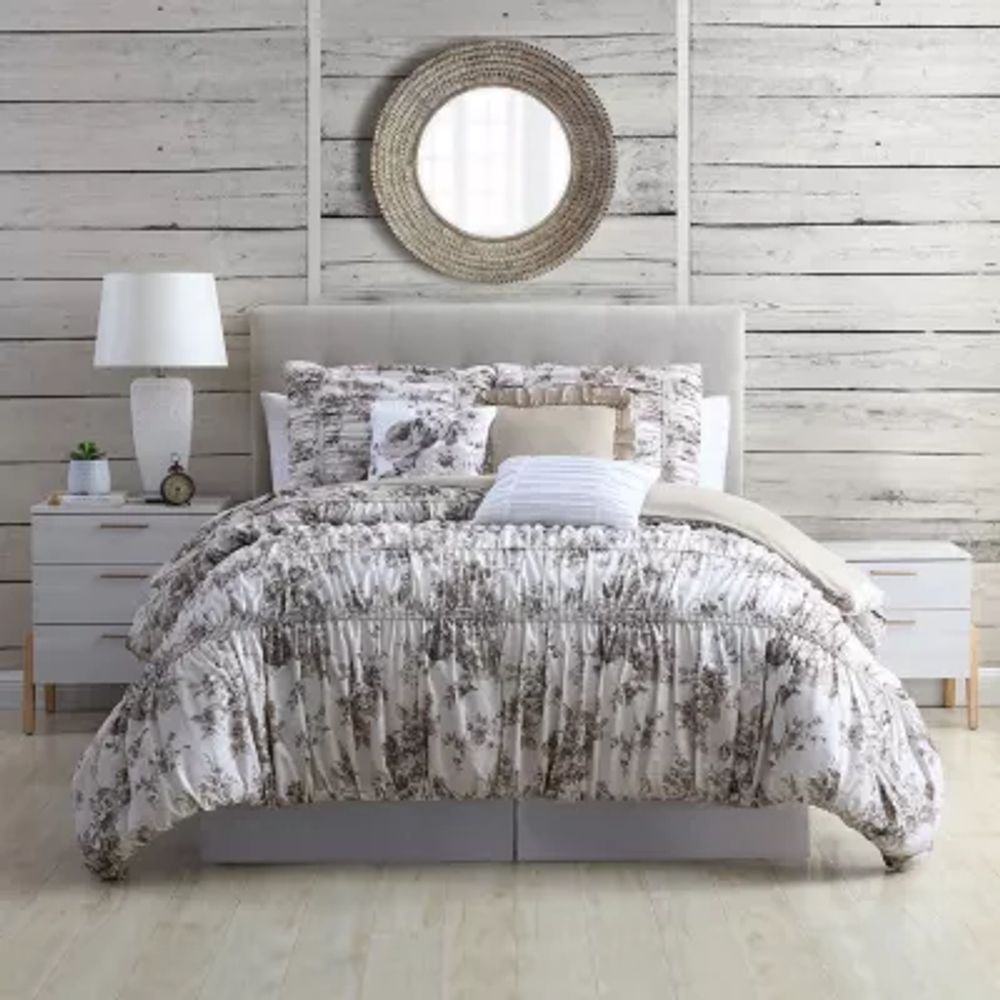 Modern Threads 6pc Bounty Floral 6-pc. Midweight Comforter Set