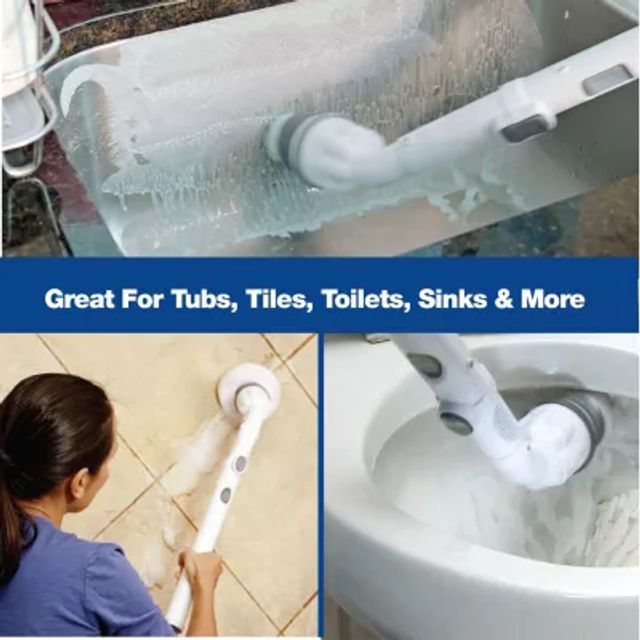 Bell + Howell Scrubtastic Rechargeable Multi Purpose Extendable Power Scrubber