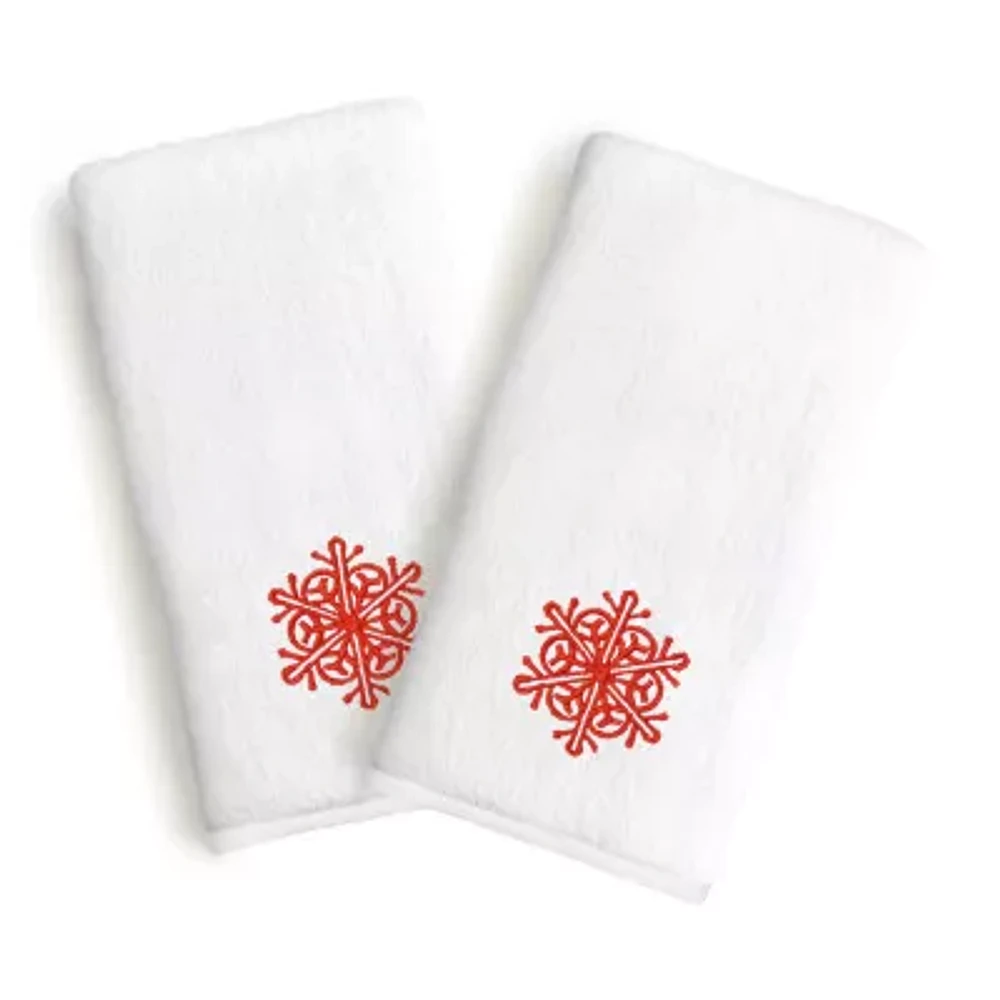 Linum Home Textiles Snow Flake 2-pc. Hand Towel