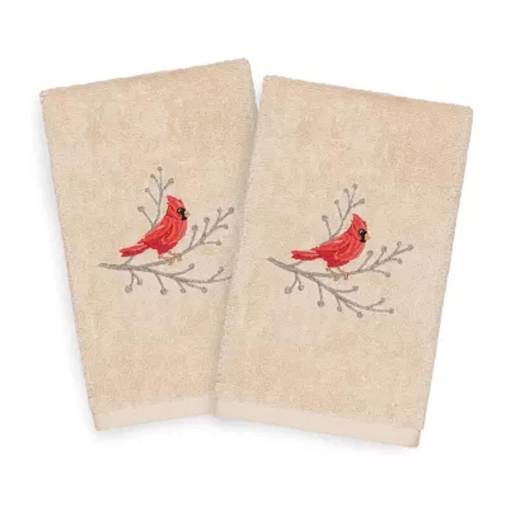 Linum Home Textiles Christmas Cardinal 2-pc. Hand Towel