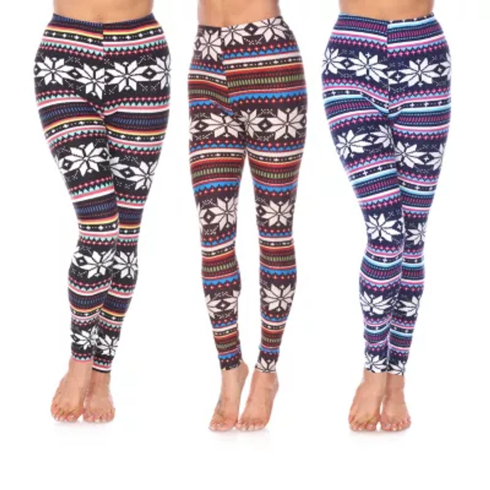 White Mark Womens Mid Rise 26" Full Length Leggings