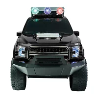 QFX Dual 3"Over-Sized Truck with Rechargable Bluetooth Speaker,FM ,Hands-Free,LED Lights & USB