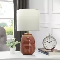Collective Design By Stylecraft Textured Berry Ceramic Table Lamp