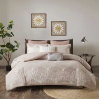 INK+IVY Ellipse 3pc Cotton Jacquard Duvet Cover Set