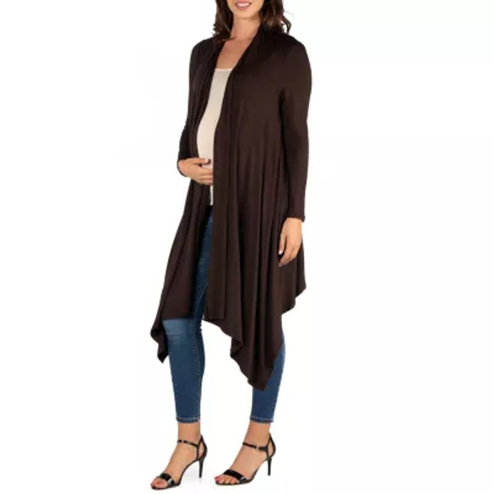 24seven Comfort Apparel Womens Midweight Maternity Soft Shell Vest