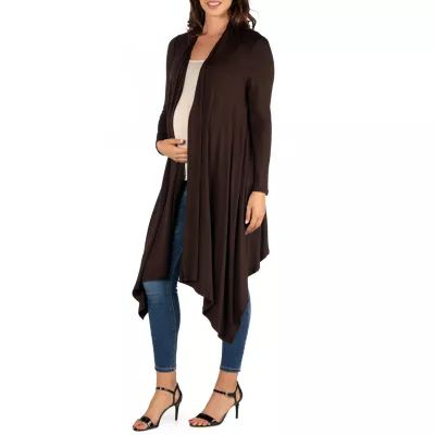 24seven Comfort Apparel Womens Midweight Maternity Soft Shell Vest