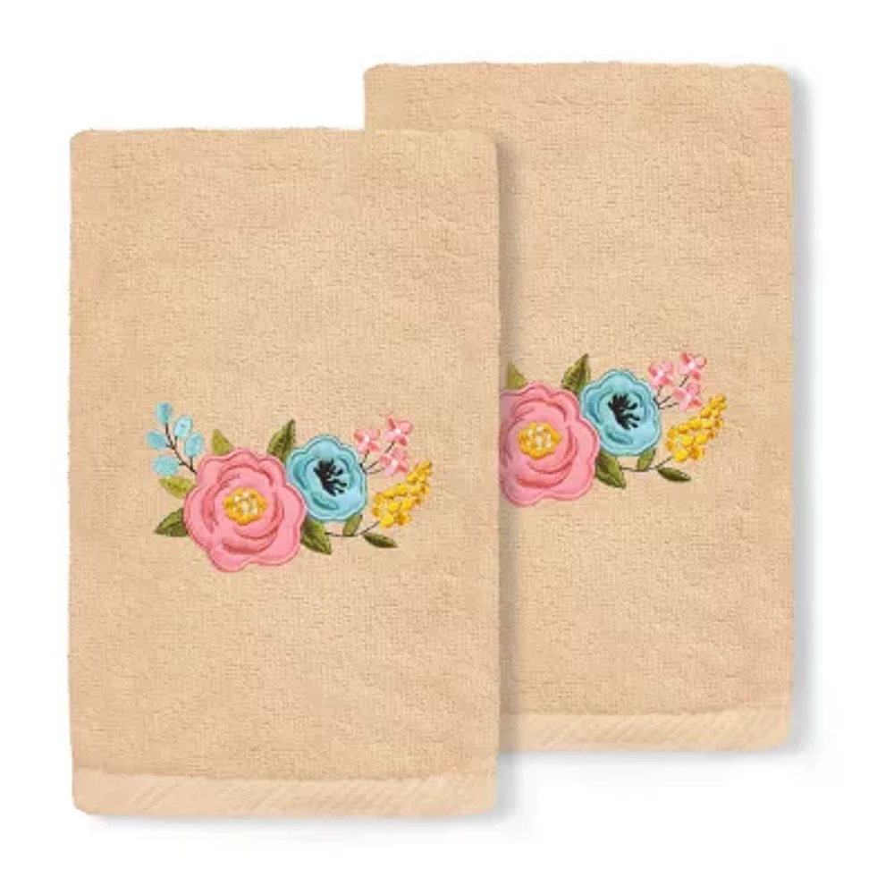Linum Home Textiles Primavera Embroidered 2-pc. Hand Towel