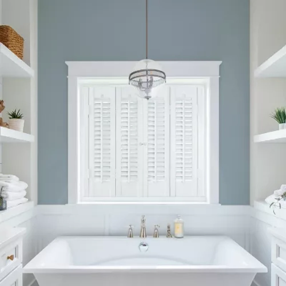 Home Basics Traditional Faux Wood Interior Shutter