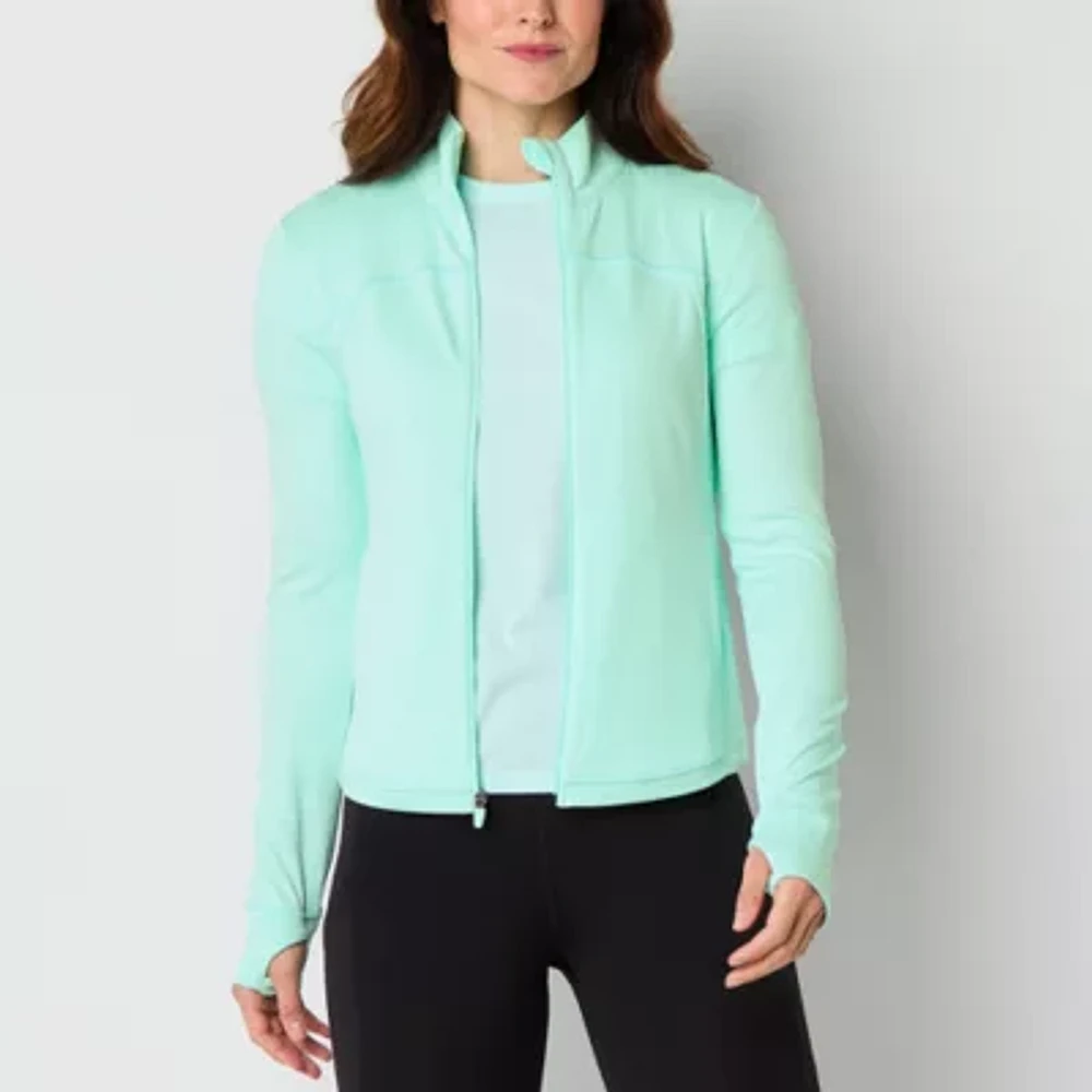 Xersion Everultra-Lite Womens Rib Moisture Wicking Lightweight Softshell Jacket