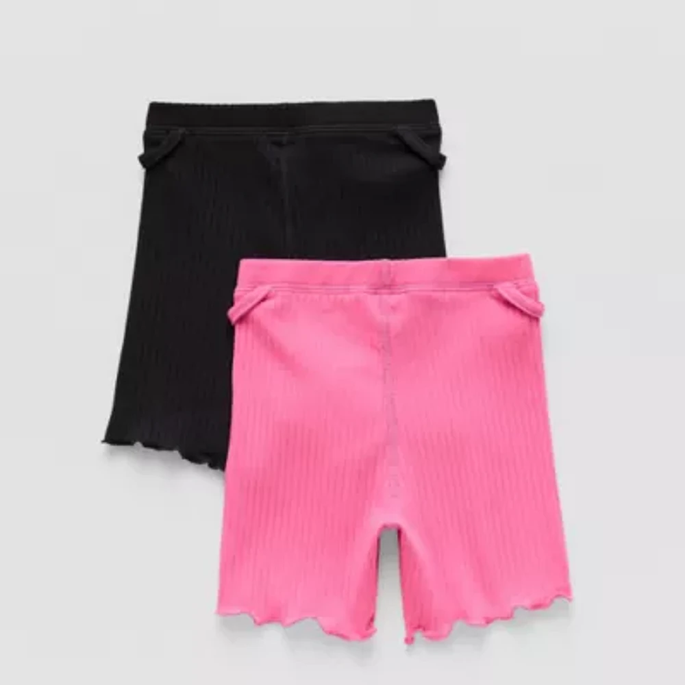 Okie Dokie Toddler Girls 3 1/2" Adaptive Easy-on + Easy-off 2-pc. Bike Short