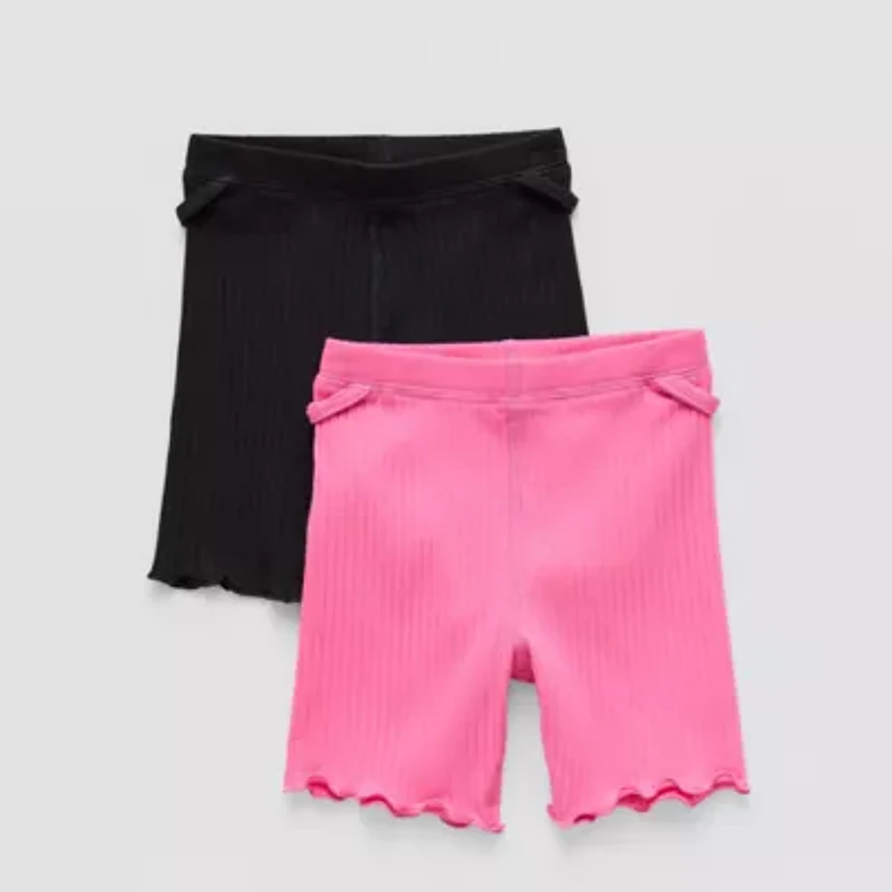 Okie Dokie Toddler Girls 3 1/2" Adaptive Easy-on + Easy-off 2-pc. Bike Short