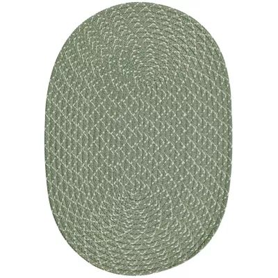 Better Trends Sunsplash Braided Reversible Indoor Outdoor Oval Accent Rug