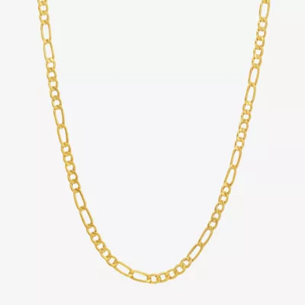 Made in Italy Unisex Adult 10K Gold 22 Inch Link Necklace