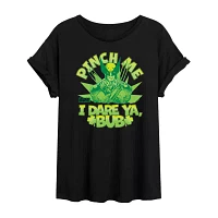 Womens Crew Neck Short Sleeve Regular Fit Marvel Juniors Graphic T-Shirt