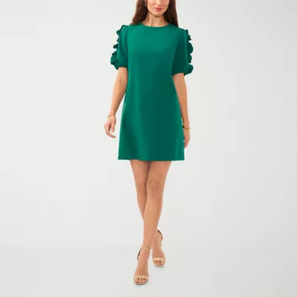 Sam And Jess Womens Short Sleeve Petite Shift Dress