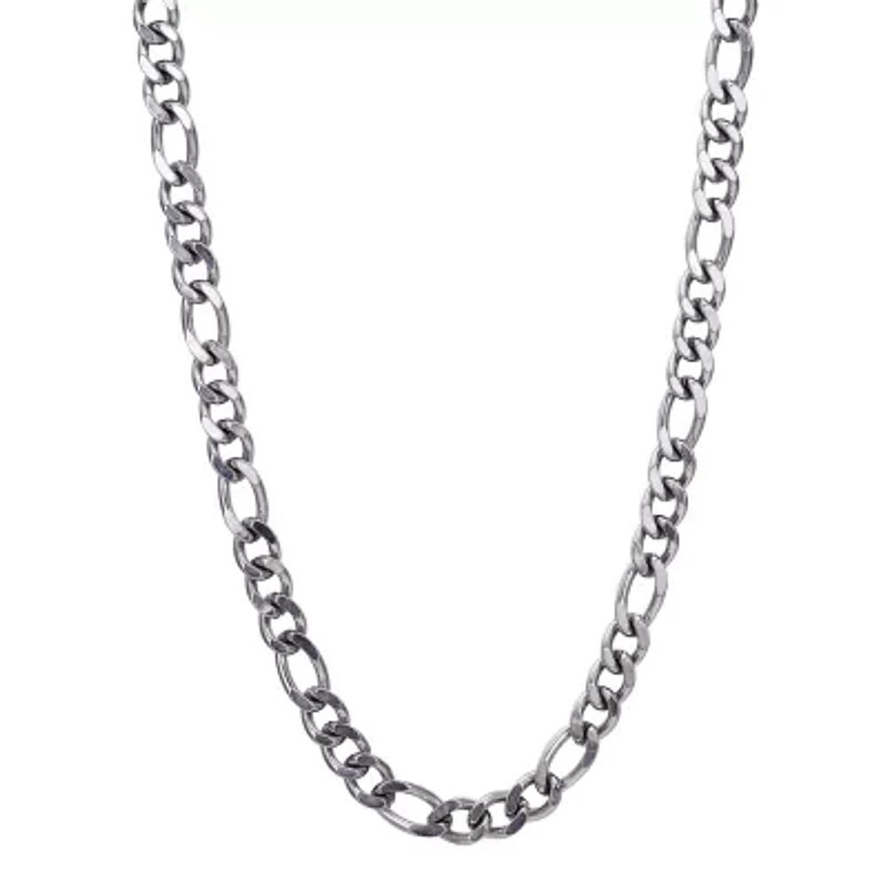 J.P. Army Mens Stainless Steel 24 Inch Link Chain Necklace